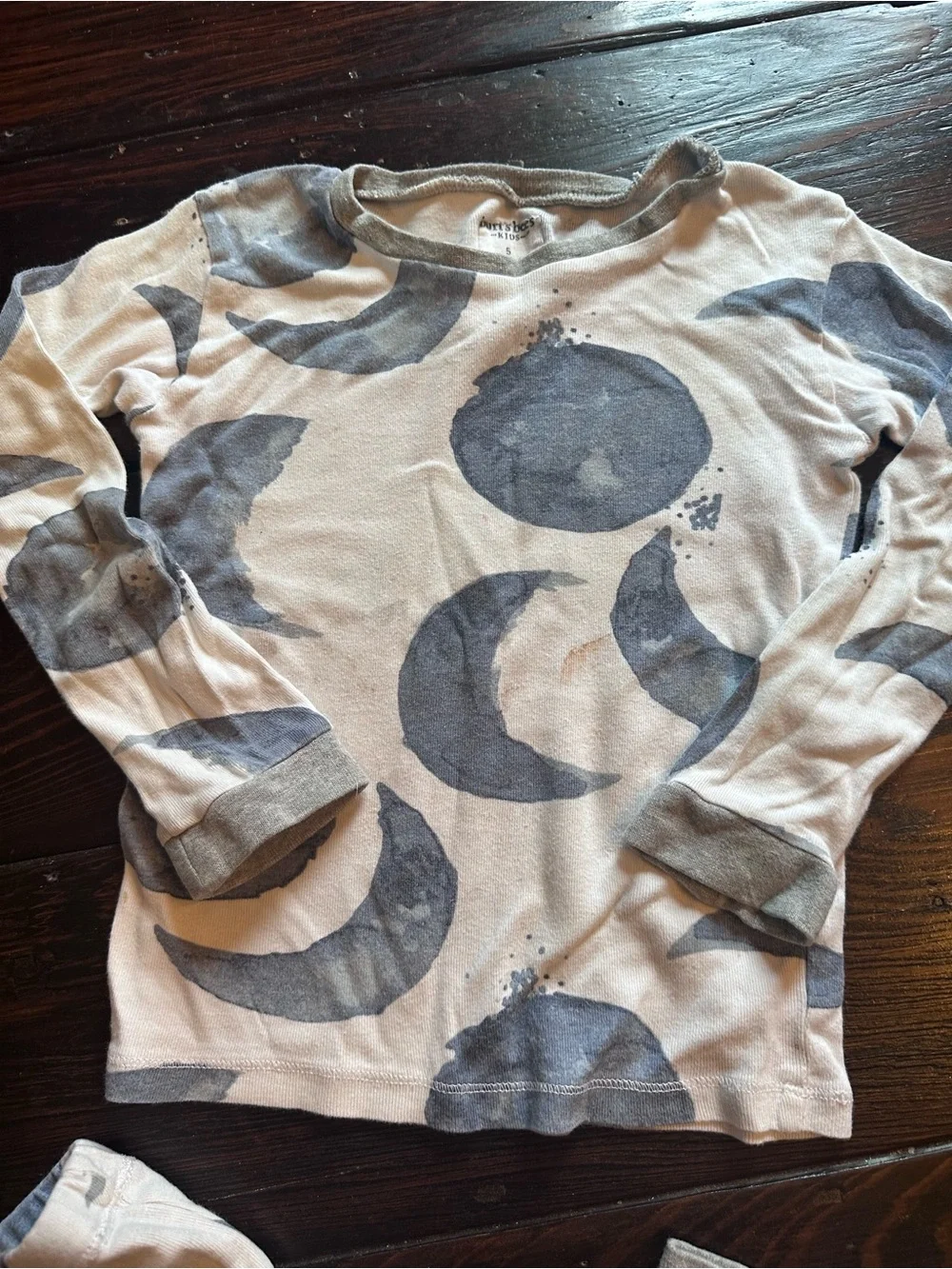 Kids Lot of 3 Soft Cotton Sleep Pajamas — Blue, Green, Gray